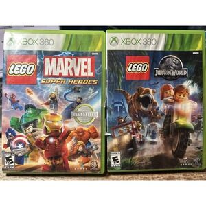 Both LEGO Marvel Super‎ Heroes - Xbox 360 And Lego Jurassic World